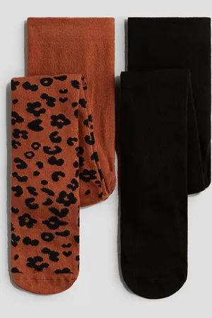 H&M 2-Pack Feinstrick-Strumpfhosen - Orange