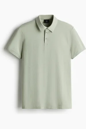 H&M Poloshirt in Slim Fit - Grün