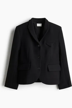 H&M Einreihiger Blazer - Schwarz