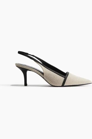 H&M Spitze Slingpumps - Schwarz