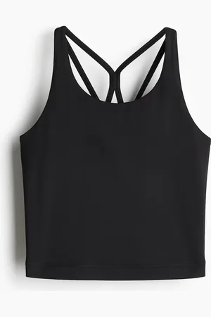 H&M Sport-Trägertop mit SoftMove™ - Schwarz