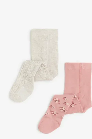 H&M 2er-Pack Strumpfhosen - Pink
