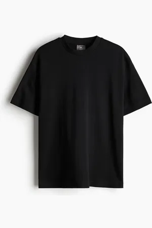 H&M T-Shirt in Loose Fit - Schwarz