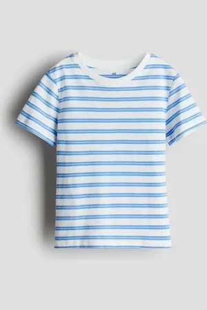 H&M T-Shirt aus Baumwolle - Blau