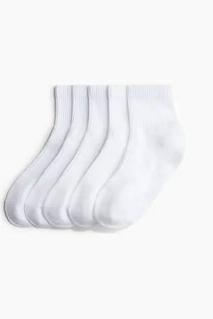H&M 5er-Pack Sportsocken mit DryMove™ - Weiß
