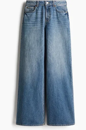 H&M Flared Regular Jeans - Blau