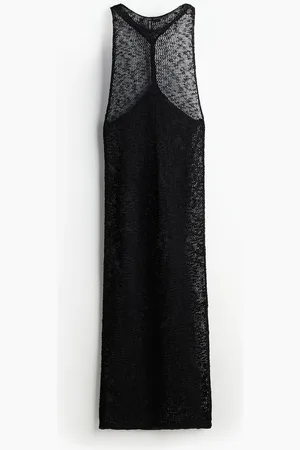 H&M Kleid im Häkellook mit Twistdetails - Schwarz