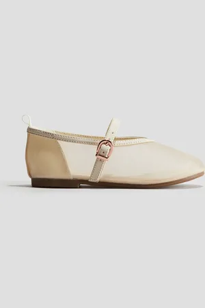 H&M Mary-Janes aus Mesh - Beige