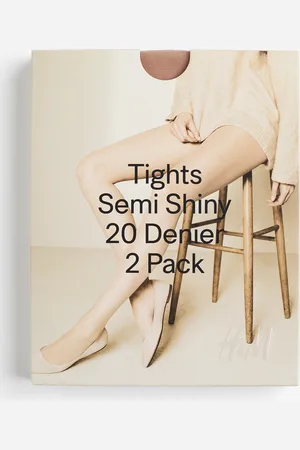 H&M 2er-Pack Strumpfhosen 20 den - Beige