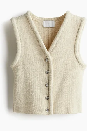 H&M Strickgilet - Beige
