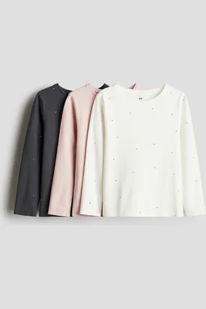 H&M 3er-Pack Langarmshirts - Pink
