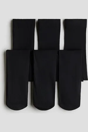 H&M 3er-Pack Strumpfhosen - Schwarz