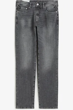 H&M Xfit® Straight Regular Jeans - Grau