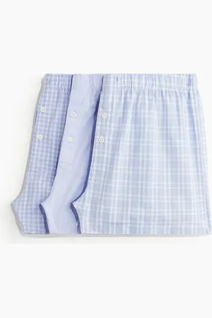 H&M 3er-Pack Boxershorts aus Baumwollstoff - Blau