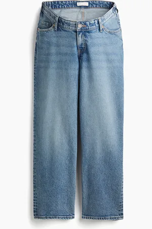 H&M MAMA Before & After Straight Low Ankle Jeans - Blau