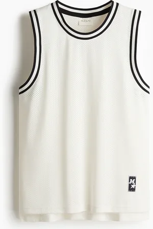 H&M Basketball-Tanktop mit DryMove™ in Loose Fit - Weiß