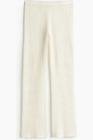 H&M Strandhose in Ajourstrick - Weiß