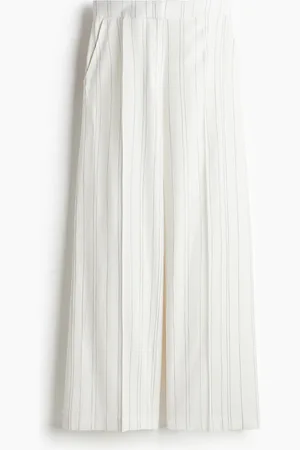 H&M Weite Hose - Weiß