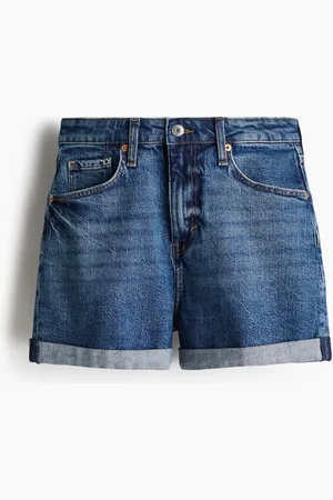 H&M Mom Ultra High Jeansshorts - Blau