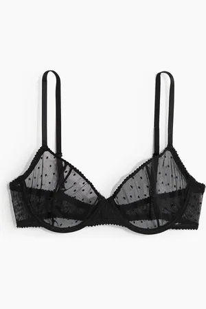 H&M Bügel-BH aus Mesh - Schwarz