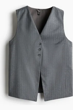 H&M Langes Anzuggilet - Grau