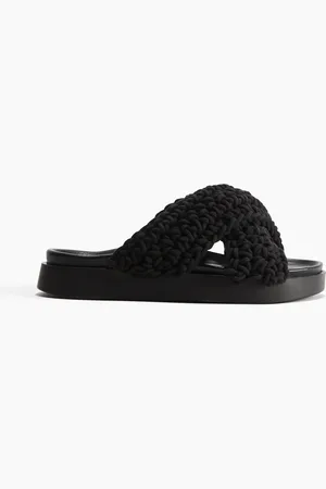 H&M Woven Sandal - Schwarz