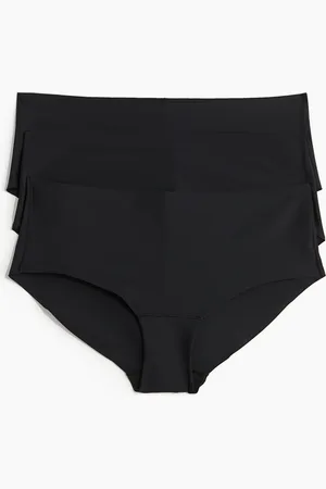 H&M 3er-Pack Unsichtbare Hipster - Schwarz