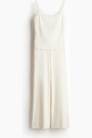 H&M Gerippter Pyjama - Weiß
