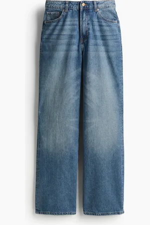 H&M Wide High Jeans - Blau