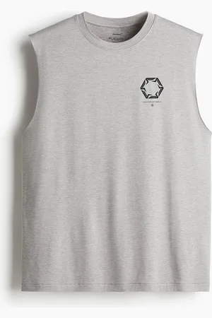 H&M Sport-Tanktop mit DryMove™ in Loose Fit - Grau
