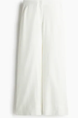 H&M Weite Hose aus Leinenmix - Weiß