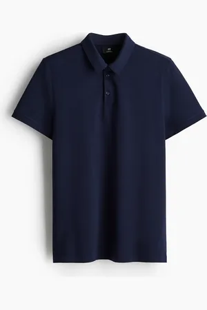 H&M Poloshirt in Slim Fit - Blau