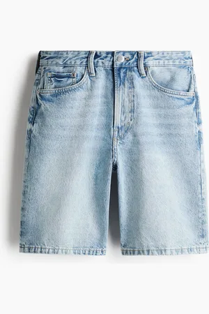 H&M Relaxed Jeansshorts - Blau