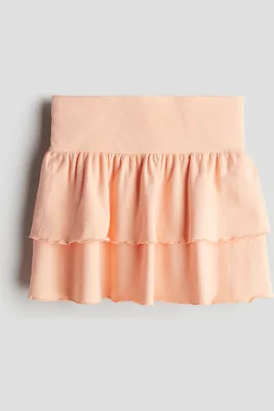 H&M Volantrock aus Jersey - Orange