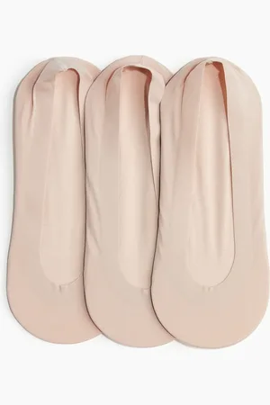H&M 3er-Pack Socken Super Low Cut - Beige