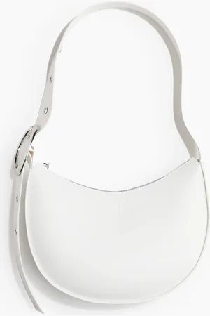 H&M Umhängetasche mit Coating - Weiß