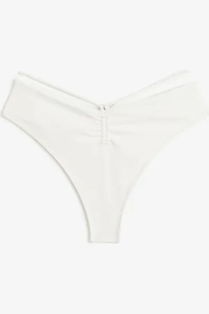H&M Bikinihose Brazilian - Weiß