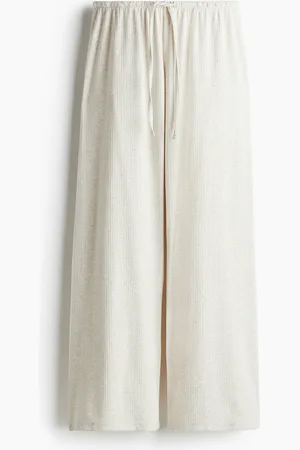 H&M Hose aus Baumwollmix - Weiß