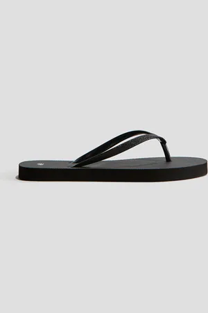 H&M Zehensandalen - Schwarz