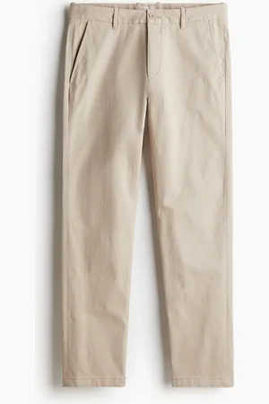H&M Baumwollchino in Slim Fit - Beige