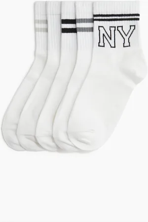H&M 5er-Pack Socken - Weiß