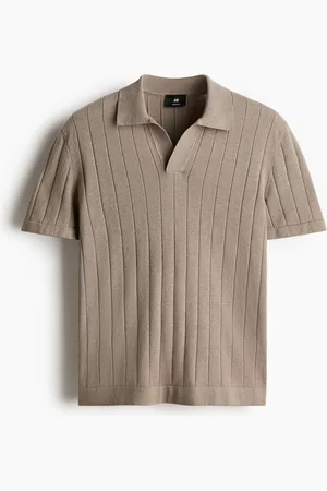 H&M Poloshirt aus Leinenmix Regular Fit - Beige