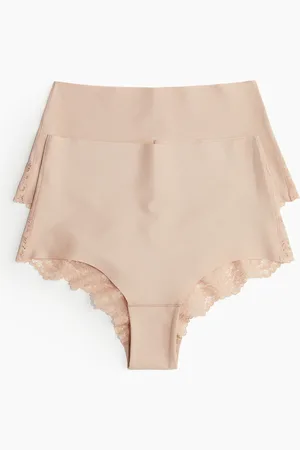 H&M 2er-Pack Slips Light Shape - Beige