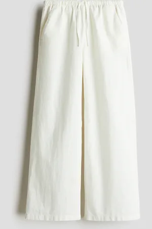 H&M Hose aus Leinenmix - Weiß