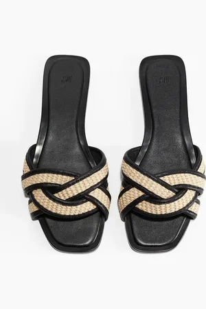H&M Sandalen mit Flechtriemen - Beige