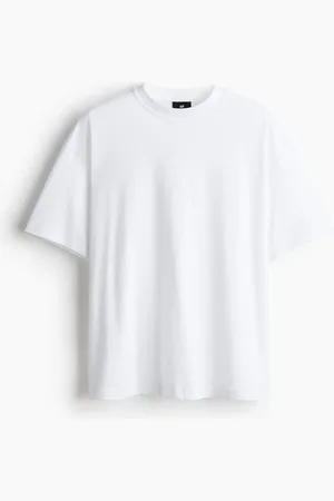 H&M T-Shirt in Oversized Fit - Weiß