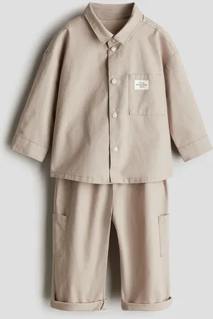 H&M 2-teiliges Set mit Hemd und Hose - Braun