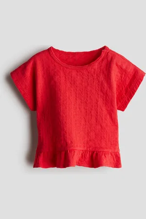 H&M Shirt mit Volant - Rot