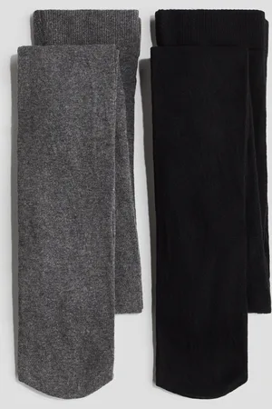 H&M 2er-Pack Strumpfhosen - Grau