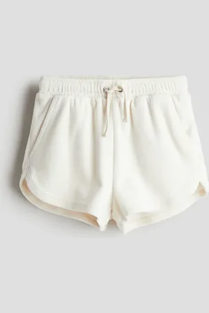 H&M Schlupfshorts aus Velours - Beige
